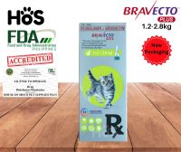 Bravecto Plus Spot on Solution for Cats 1.2-6.25kg (1applicator)