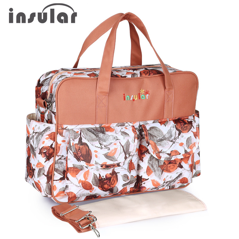 Insular Diaper Bag Multifunctional Baby Diaper Nappy Bag Diaper Travel Bag Diaper Shoulder Bag