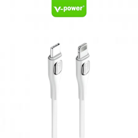 V-POWER U027 Luminous Fast Charging USB Data Cable for Micro/iPh/Type-C