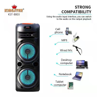 KENLEI KINGSTER - 8802 8803 8805 32 INCHES SPEAKER BIG SPEAKER Double Portable Wireless Speaker bluetooth Speaker Free Wireless Mic 32″INCH KARAOKE FREE WIRELESS MICROPHONE BLUETOOTH SPEAKER AUXIN FMRADIO