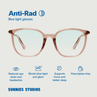 Sunnies Studios Anti-Rad Adaptive Eyewear Gatsby (Non-Graded Anti Radiation Eyeglasses for Men and Women)