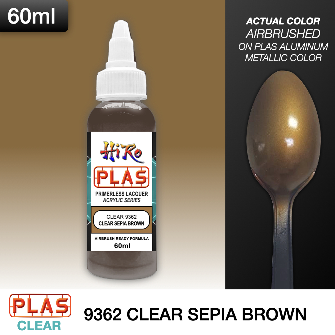 PLAS Clear Colors 60ml (Airbrush Ready Lacquer Acrylic)