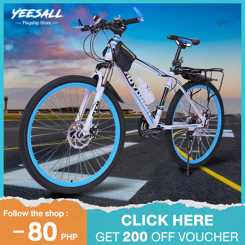 Yeesall mountain bike 26 inches 21-speed high carbon steel double 