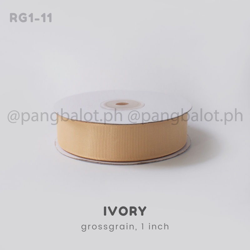 Per yard - Ribbon grossgrain PLAIN 1 inch