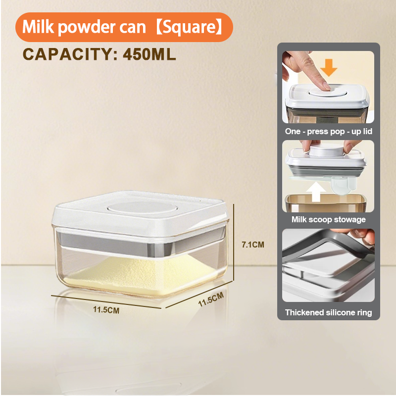 KIDSCOMPANY Sealed Milk Powder Container Food Storage Container Vacuum Moisture Proof Milk Powder Container