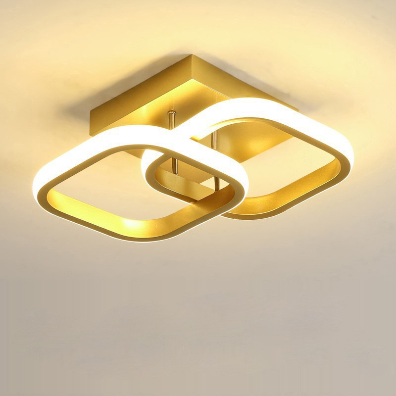 LED Ceiling Light Modern Design Chandelier Pendant Light Acrylic Square Flush Mount Drop Light Ceiling for Living Study Room Light Entrance Decorative Lighting