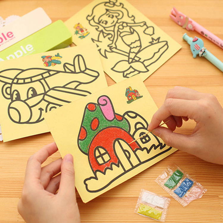 wholesale sand art Toys Lootbags Sand Art Coloring Lootbag Filler Paninda