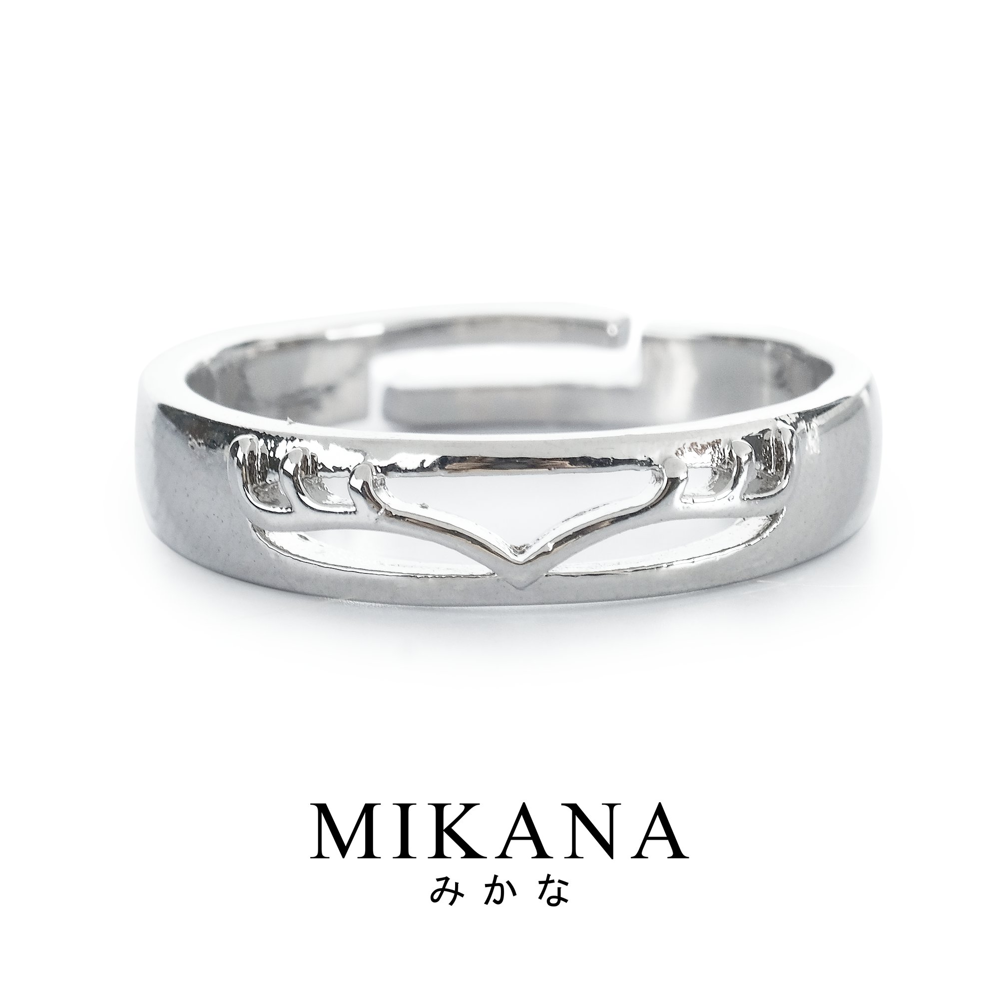 Mikana 14k White Gold Plated Unagi Ring Accessories For Men fashion korean free shipping sale