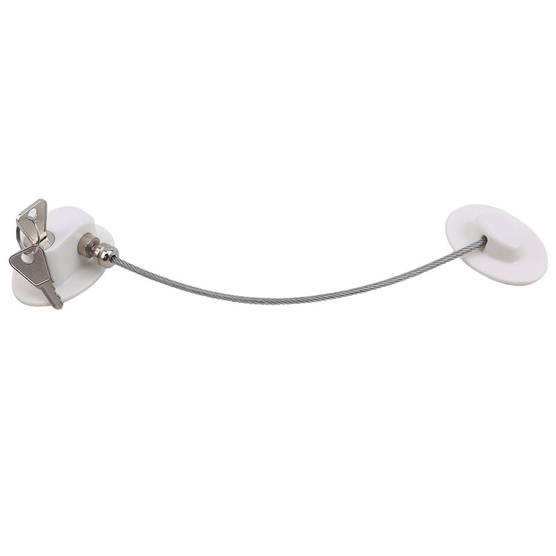 Lock for Refrigerator No drilling required Strong Adhesive Freezer Door Lock File Drawer Lock Child Safety Cupboard Lock Cabinet Lock for Kids with Key Lockable Oven Microwave Seats Windows