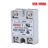 Home Solid State Relay 12v 24v SSR-40 60 100DA 40 60 100A 3-32V DC TO 24-380V AC SSR 40DA 60DA 100DA Relay Power Supply for Temperature Control