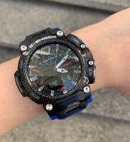 Casio G-Shock GravityMaster GRB200-1A2 Mens Bluetooth Sports Watch with Blue Rubber Strap