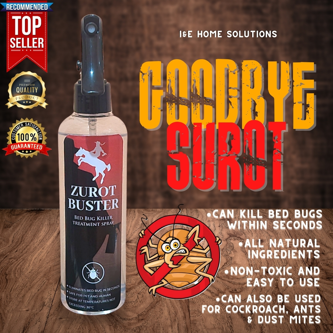 Original Zurot Buster BedBug / Surot Killer Spray (250 ML) BEST FOR