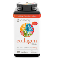 Youtheory Collagen Peptides with Vitamin C 6000mg 120 or 290 Tablets