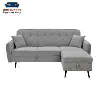Homemaker Furniture New Sweety Premium 3-seater Sofa with Storage & Ottoman