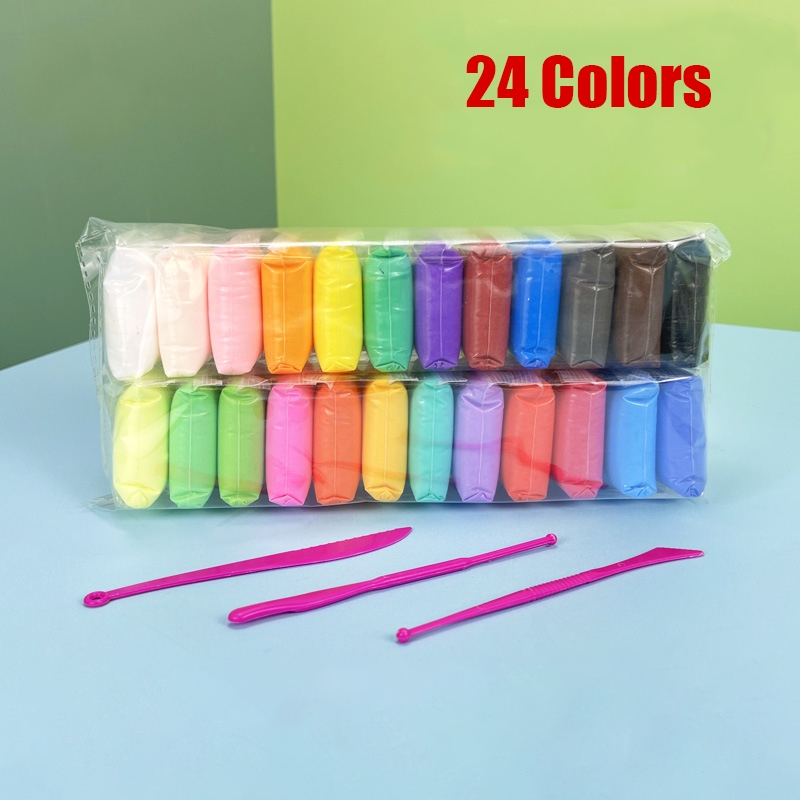 Super Lightweight Air Dry Modeling Clay Kit ( 36 Colors ) Light Weight Clay Foam Clay