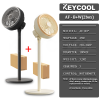 KEYCOOL electric fan stand fan  air circulator fan 5-blade floor fan 3-speed super large wind power energy saving easy to install and disassembl vertical fan Powerful motor