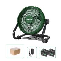 TANZU 12 Inch High-Speed Portable Lithium Battery Fan | Dual Battery & Plug-In Power | Emergency Power Cut Backup | 360° Adjustable Household Fan | 1-Year Warranty