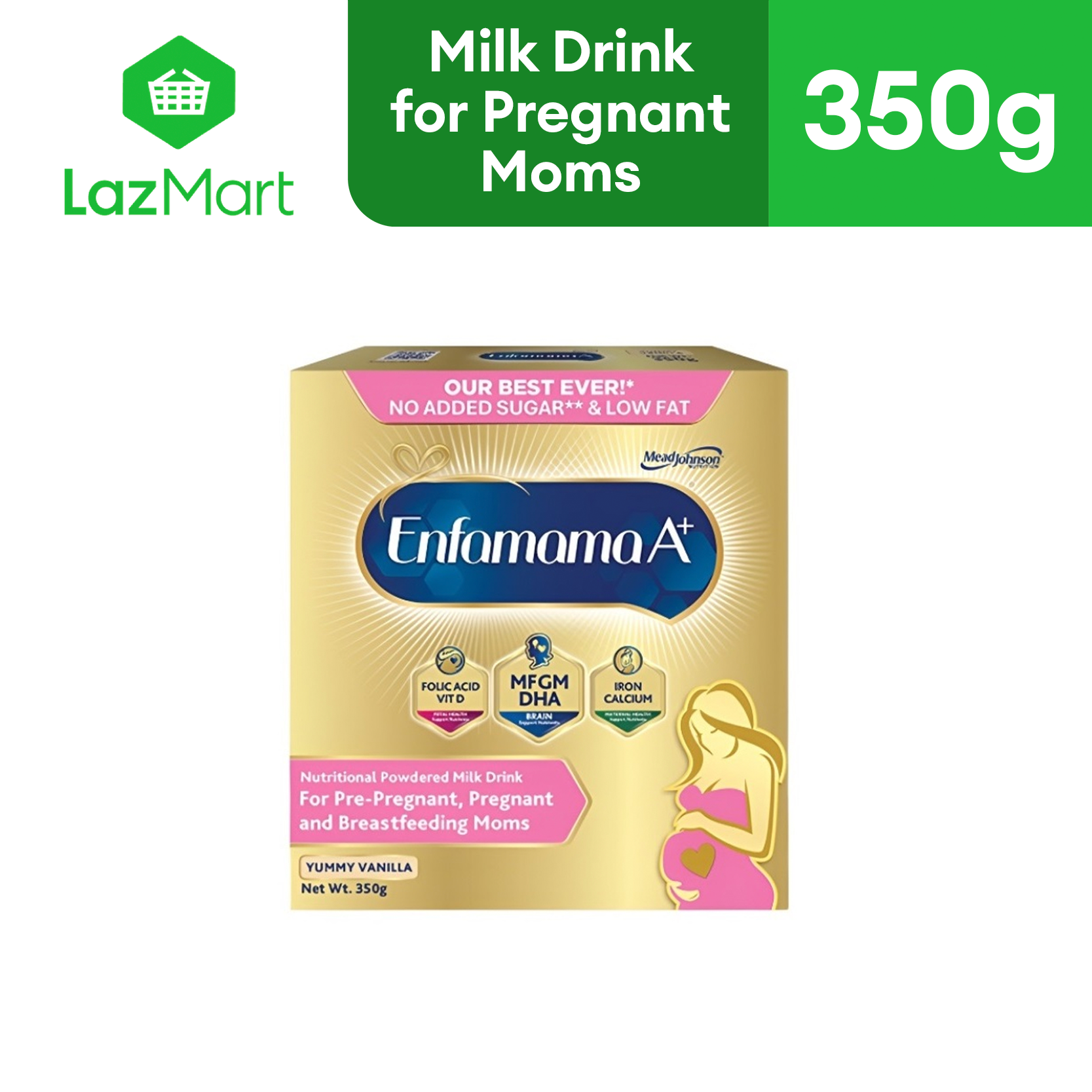 Enfamama A+ Vanilla Powdered Milk Drink for Pregnant and Breastfeeding Mom 350g