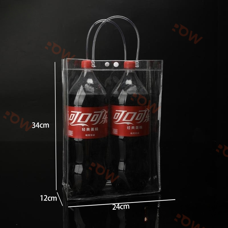 Plastic Transparent Gift Bag PVC Material Tote Bag Reusable Handle Bag Simple Fashion Packaging Bag Childrens Day Gift
