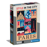 Clementoni 1000 Piece Jigsaw Puzzle | Style in the City Paris | Fashion City Puzzle