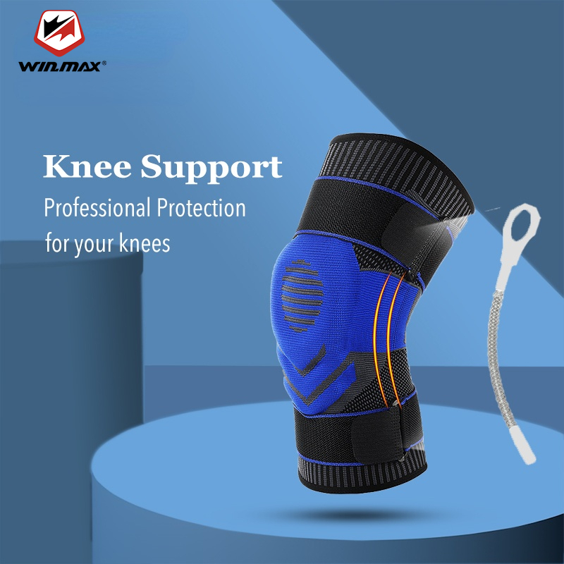 Winmax 1 ชิ้น Crossfit แผ่นป้องกันเข่าสำหรับกีฬา Kneepad กระดูกและข้อเข่ารั้งสำหรับโรคข้ออักเสบ Orthosis เข่าร่วมสนับสนุนยาม ราคา 197 บาท*ส่งฟรี