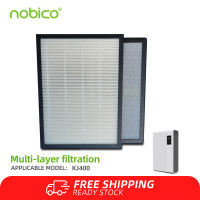 Nobico KJ400 H13 HEPA Air Purifier Replacement Filter - Compatible with Wall/Floor-Mountable Air Purifier Super Ionizer & Remote Control