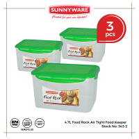 3pcs set 4.7L Food Rock Air Tight food keeper 4.7 L Food Keeper air tight Food Rock food container garapon food storage food keeper food rock air tight airtight [ Sunnyware 343-2 ]