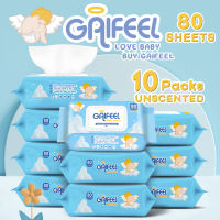 GAIFEEL Baby Wipes Wet Wipes for Baby 80pcs x 10 Packs(800pcs)
