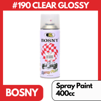 Bosny #190 Clear Glossy - Top Coat Original Acrylic Spray Paint 400cc