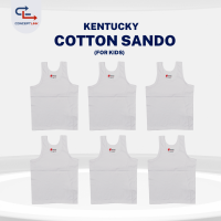 [WHOLESALE] 6pcs Kentucky White Sando (for Kids)