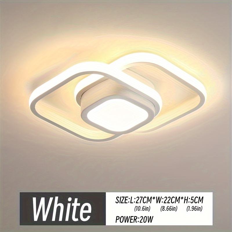3 Colors Modern Ceiling Lights Square LED Panel Acrylic Diameter Flush Mount Chandelier Down Light for Childrens Beadroom Home Office AC220V