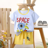 iBaby New Boys Summer Terno Set - Short Sleeve Tee & Shorts with Cartoon Character Design for Kids 2-5yrs