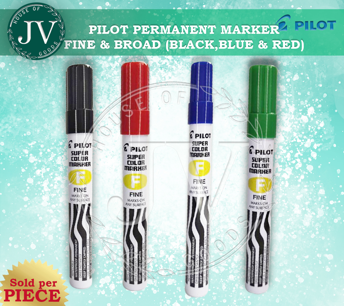 Pilot Permanent Marker Fine and Broad Tip 1pc