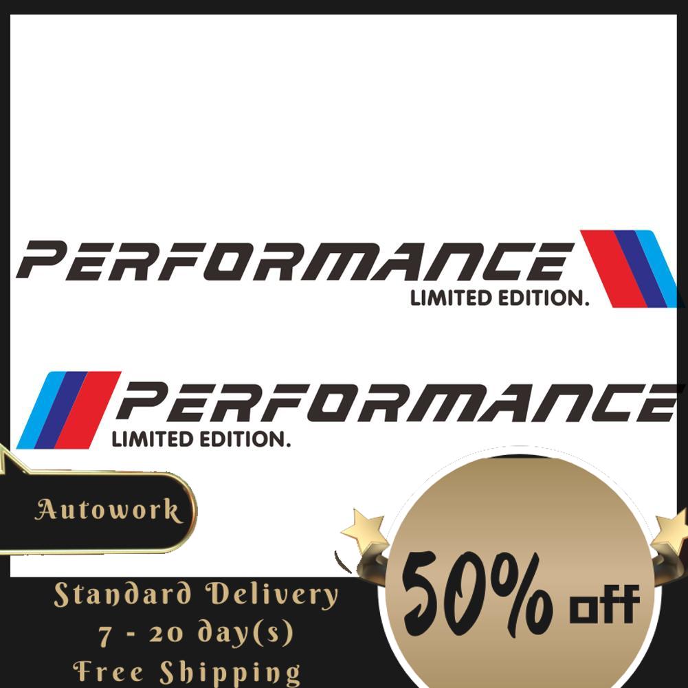 2pcs Car Stickers M Performance Limited Edition Side Door Reflective Decals