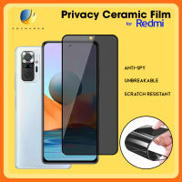 Xiaomi Redmi Note 14 13 12 11s 11 10 9s 9 8 Pro+ Pro 5G Privacy Ceramic Screen Protector Anti-spy Anti-Peeping Unbreakable Flexible Privacy Tempered Glass Soft Protective Film