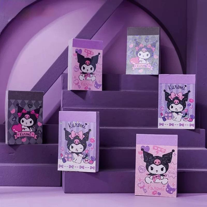 Kuromi Mini Stickers Book 50 Sheets Handmade DIY stickers decorate book handbook stickers