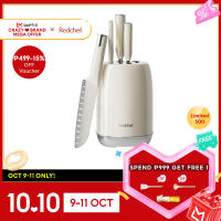 Redchef Stainless Steel Cream White Knife 5Pcs Set Kitchen Knife Chef Knife Set Multipurpose Knife