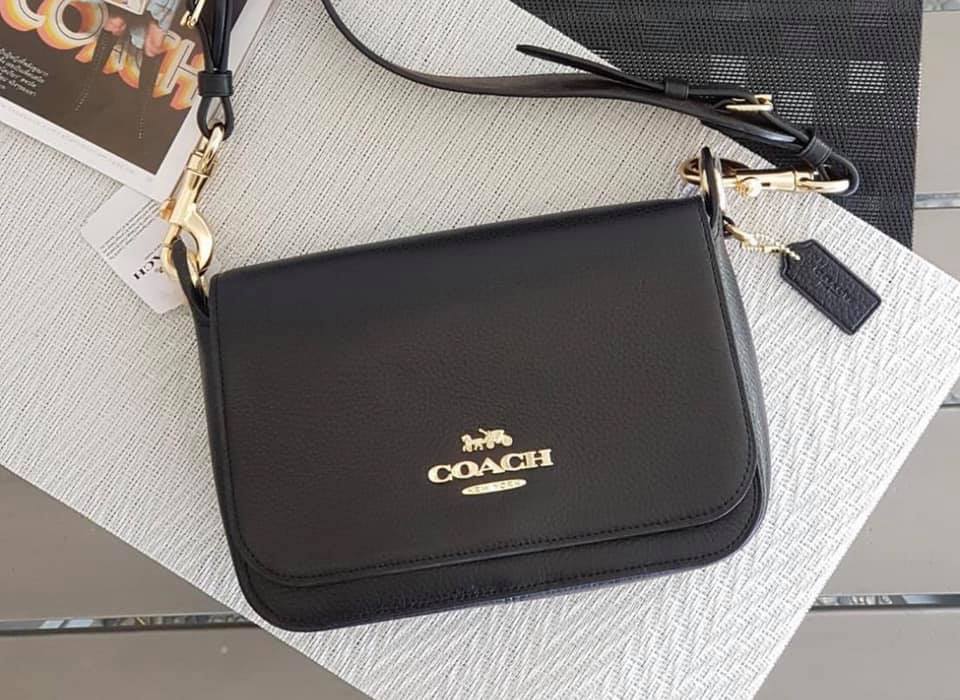 Original Coach F77979 Small Jes Messenger Pebble Leather with Signature