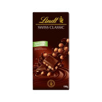 Lindt SWISS CLASSIC Hazelnut Dark Chocolate Bar 100g