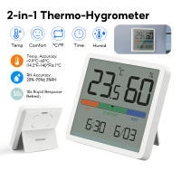 Xiaomi Duka LCD Digital Thermometer Humidity Clock Mute Hygrometer Alarm Clock Indoor Temperature Humidity Monitor Home Climate Control COD