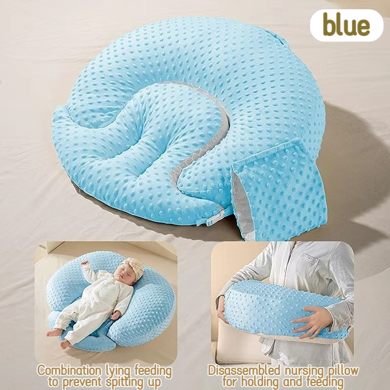 Nursing Pillow for 2-in-1 15° Slope Feeding Baby Pillow Anti-vomiting Pillows Head-up Training Breastfeeding Pillows