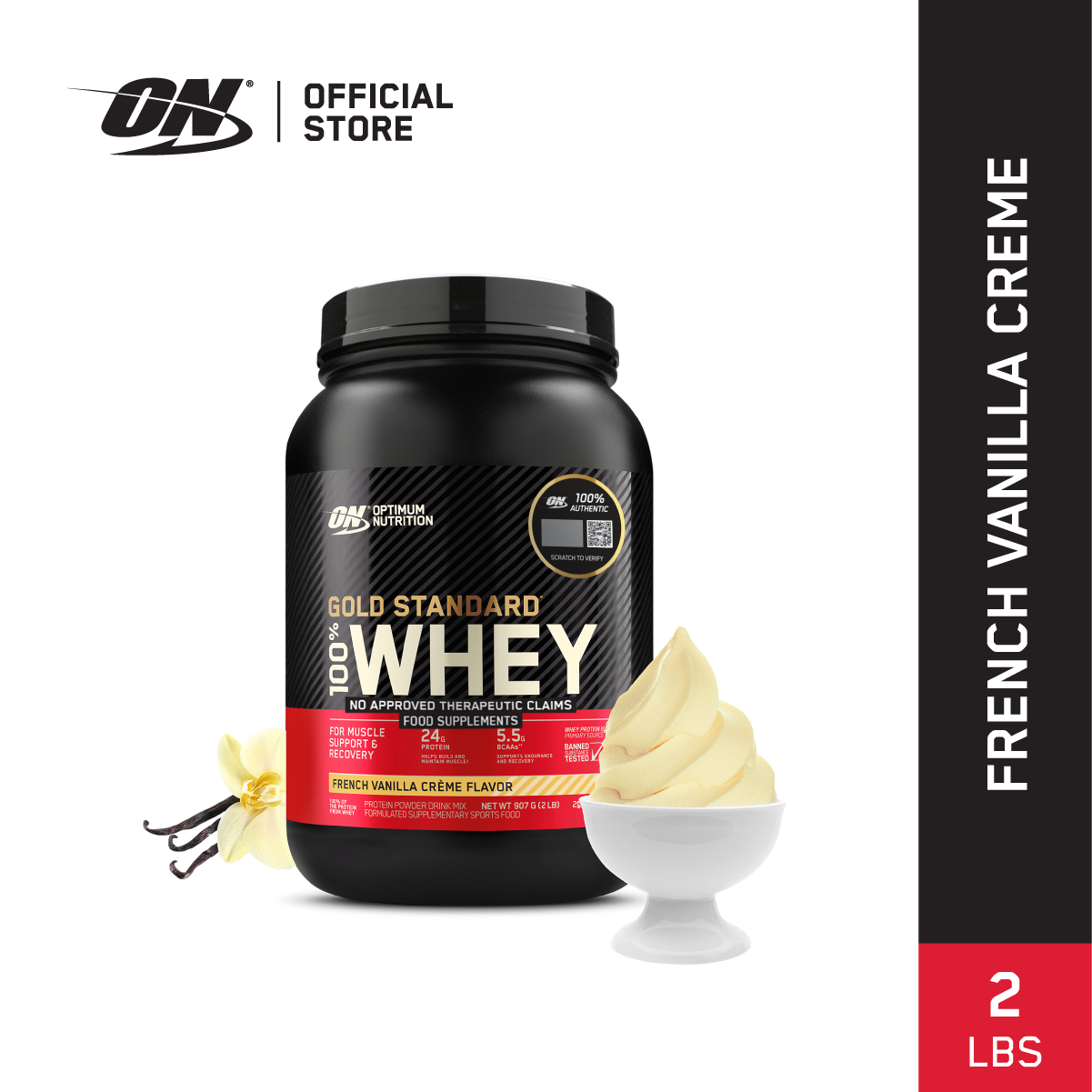 Optimum Nutrition Gold Standard 100% Whey Protein 2 lbs