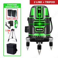Makita 360° Rotatable Green Laser Level with Auto Leveling Adjustable Brightness & Large Capacity Battery