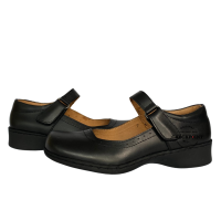 Ferrina by Checkpoint MARIKINA MADE womens LEATHER SCHOOL SHOES MARY JANE SQUARE TOE black | Alexa