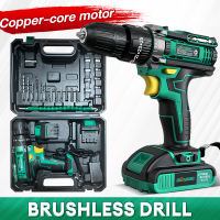 Cordless Brushless Impact Drill High Torque Lithium Battery Power Drill For Bahay Construction Repair