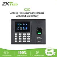 ZKTeco K30/ID Fingerprint Time Attendance Terminal Built-in Battery Simple Access Control or External Bell with Self-service Reports (SSR)