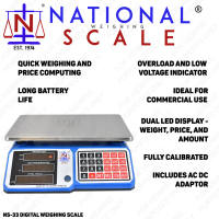 National Scale Brand 30kg Digital Price Computing Scale (NS-33 & NS-34)