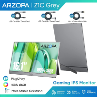 Arzopa Portable Monitor 16.1″ 100% sRGB FHD 1080P Portable Laptop Monitor with USB C HDMI IPS Eye Care Screen for Mac PC Laptop Phone PS4/5 Xbox Switch-Z1C