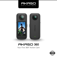 AKASO 360 | 5.7K 360 Video | 72MP 360 Photo | Dual 1/2″ 48MP Sensors | 360 Horizon Lock | 2.29″ Hi-Res TouchScreen | 360 camera for vlogging | 360 camera for motorcycle | action camera | action cam
