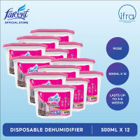 Farcent Disposable Dehumidifier - Rose Set of 12 (500ml each)